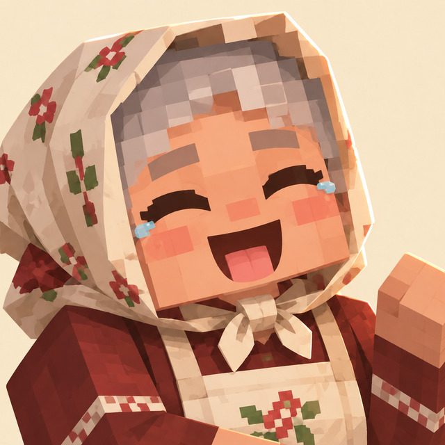 Бабушка Нюра смеётся